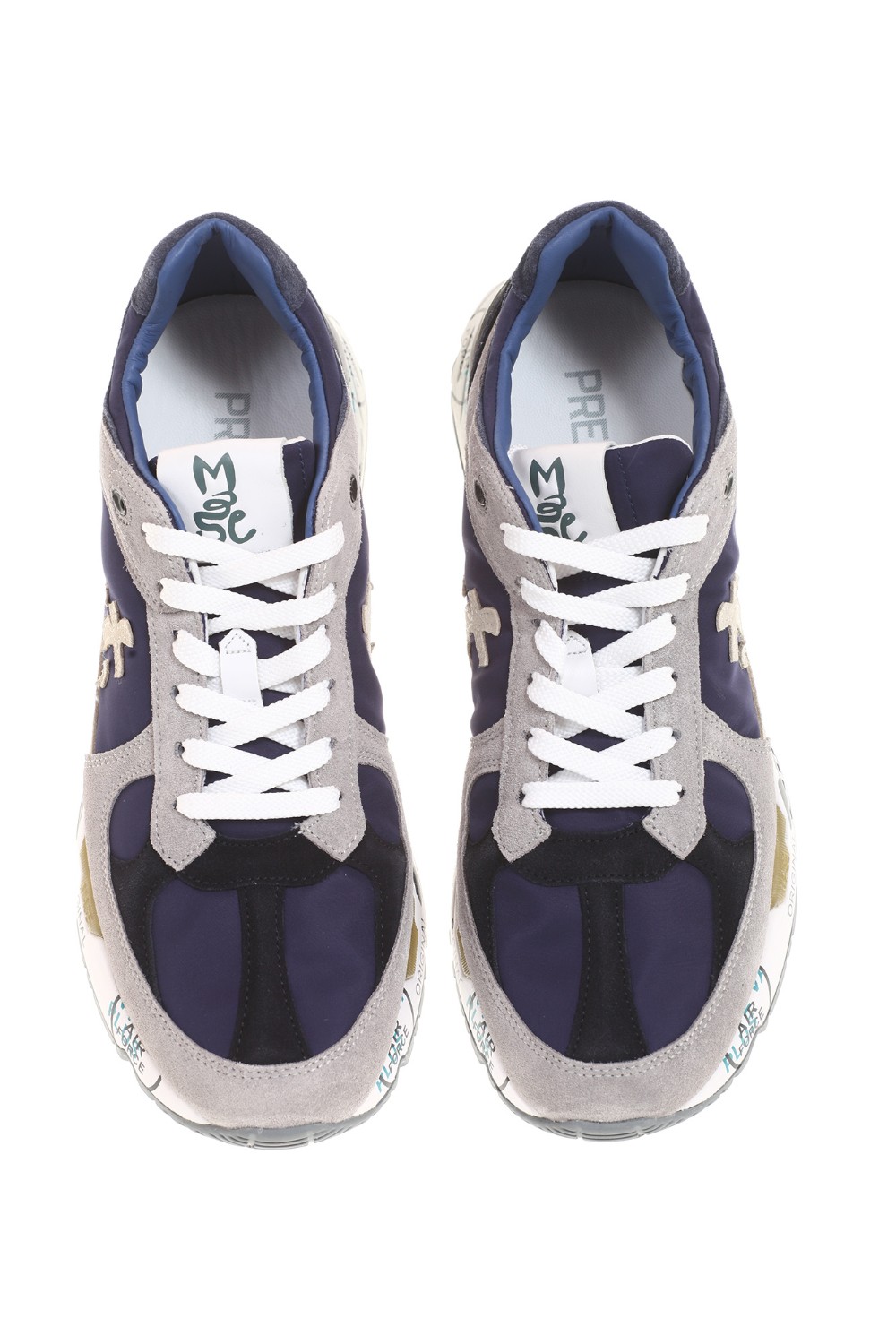 shop PREMIATA Saldi Scarpe: Premiata sneakers "Mase 6155" in pelle scamosciata e inserti in tessuto tecnico.
Logo Premiata.
Suola ergonomica.
Altezza Suola: 4 cm.
Composizione Suola: 65% EVA 5% TPU 30% gomma.
Composizione Tomaia: 55% pelle di vitello 45% poliammide.
Fodera: 100% pelle di capra.
Made in Vietnam.. MASE-6155 number 411777